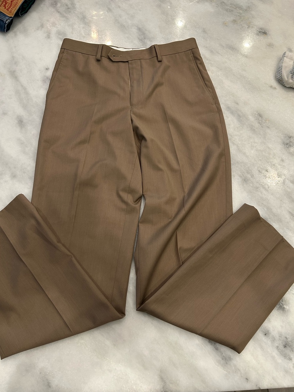 Boys 18R Ralph Lauren Tailored Dress Pants - Brown
